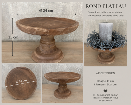Rond plateau op voet S AI