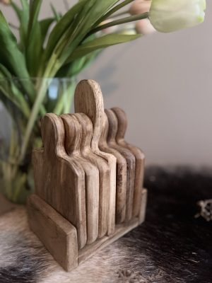 Robuust houten onderzetters 3
